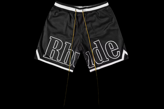 Short Rhude Court Logo Noir/Blanc