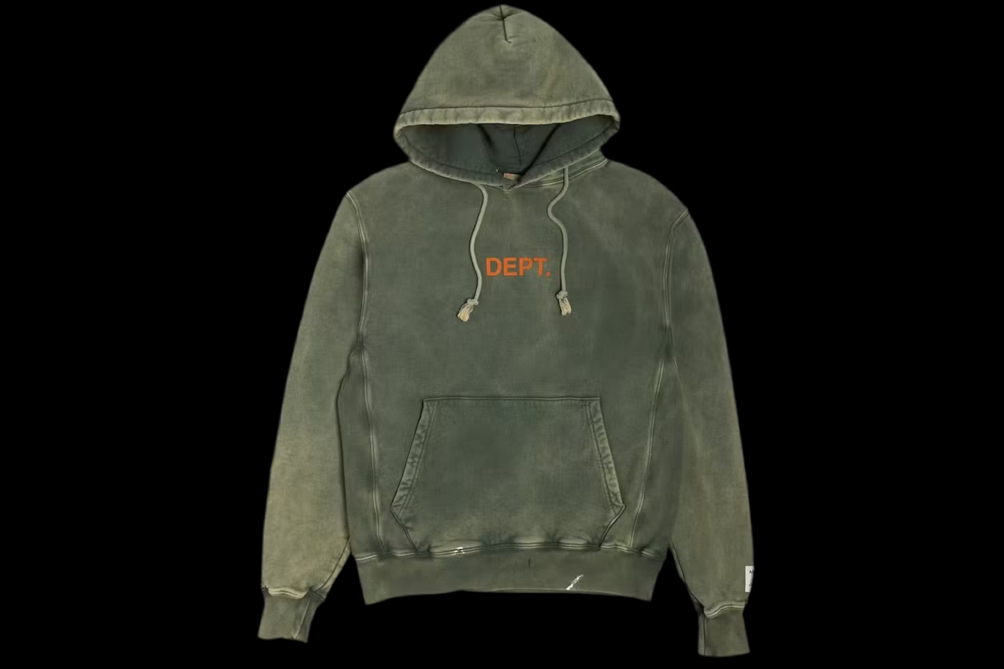 Sweat à capuche zippé Gallery Dept. Sweat à capuche Center Logo Vert