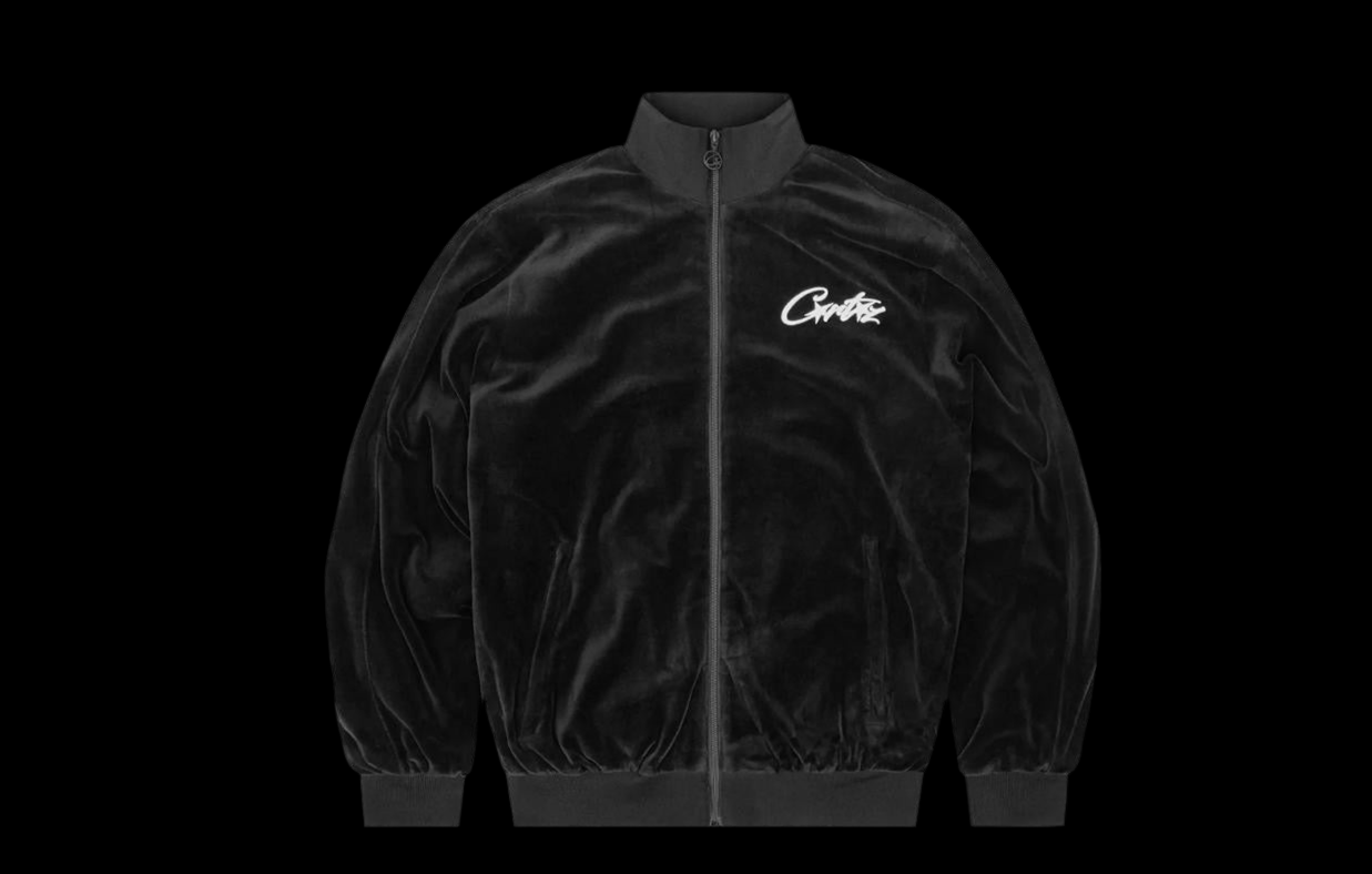 CRTZ black velour sweat