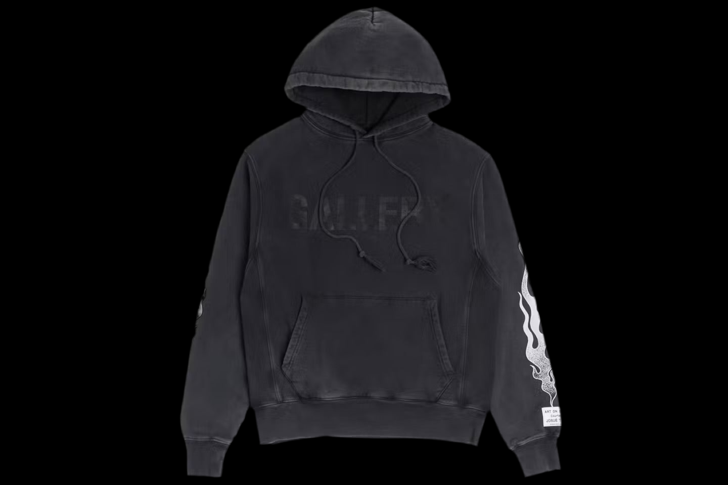 Sweat à capuche zippé Gallery Dept. Sweat à capuche Flames Noir