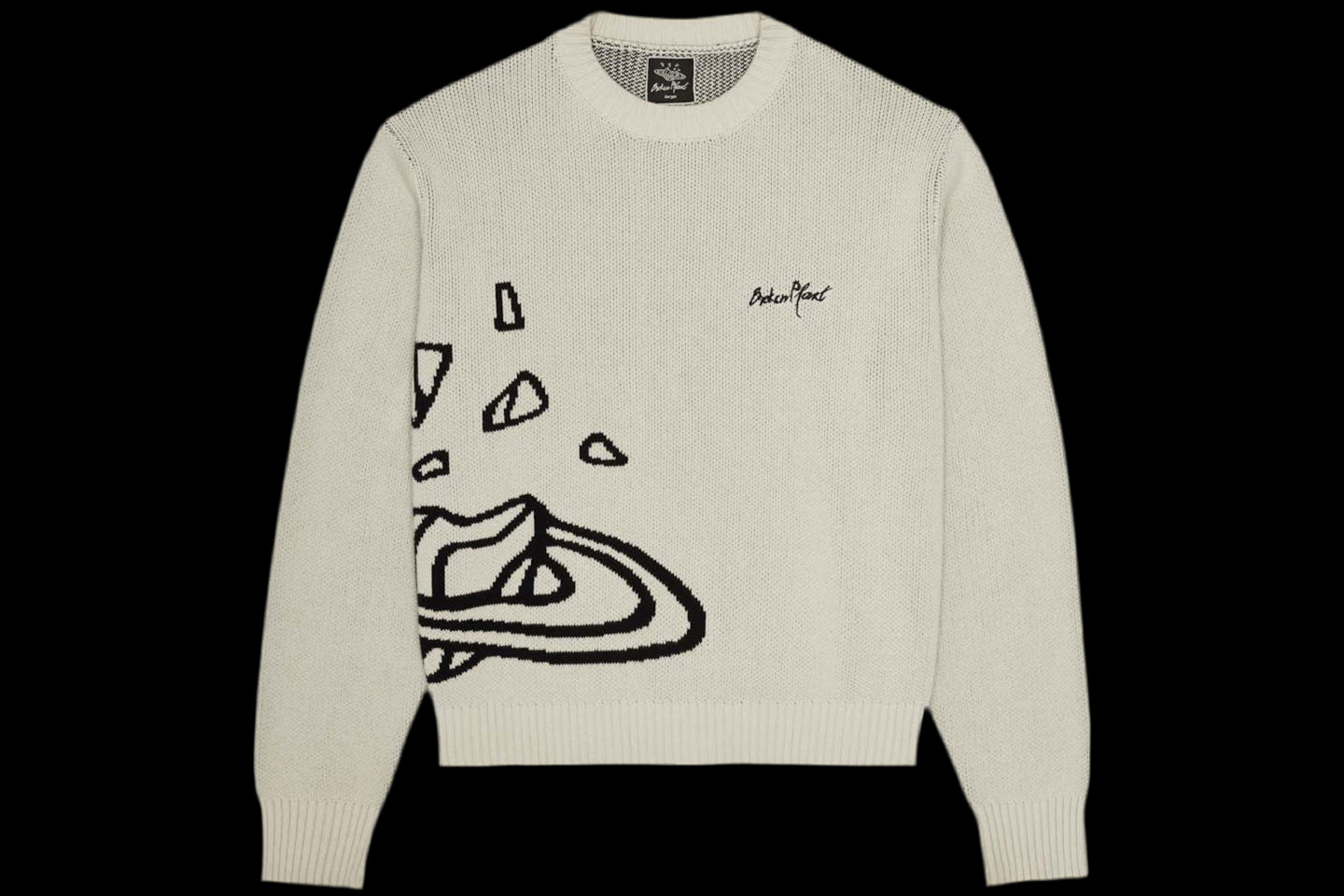 Broken Planet Pull en tricot Broken Planet Bone Blanc