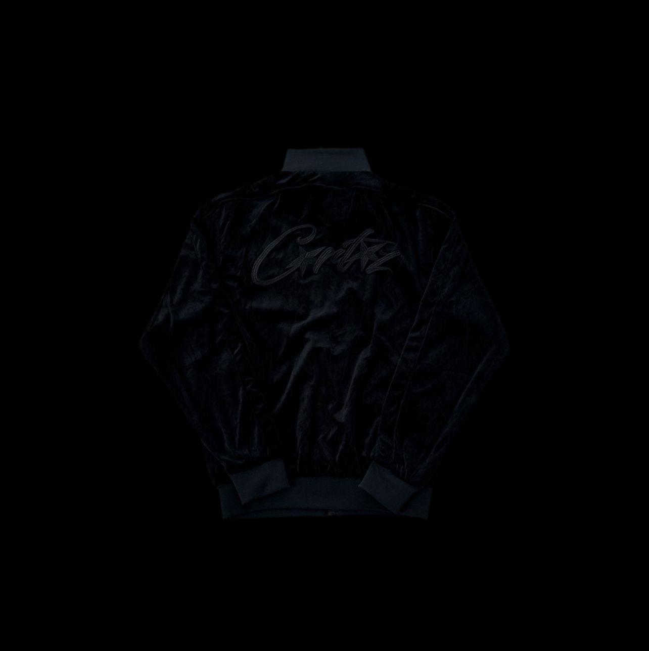 CRTZ black velour sweat