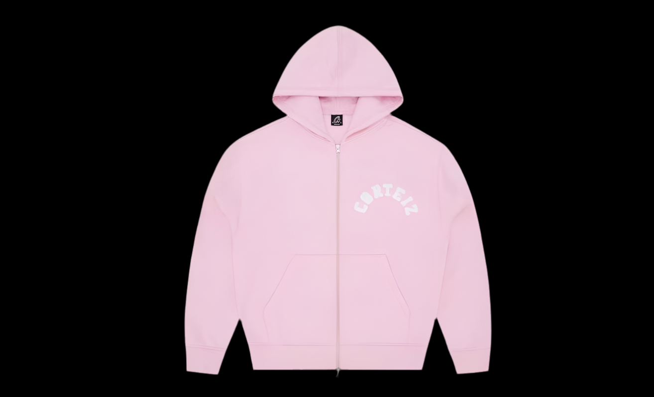 CRTZ pink zip hoodie