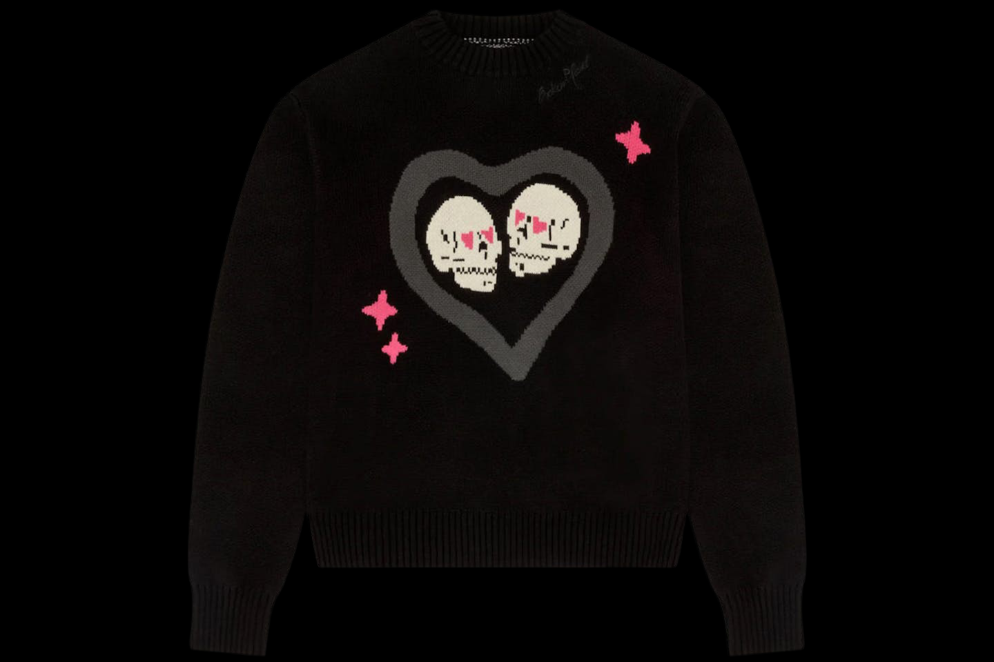 Broken Planet Hearts Are Made To Be Broken Knit Sweater Midnight Noir