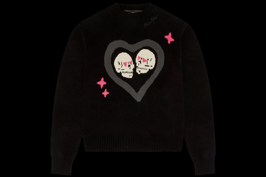 Broken Planet Hearts Are Made To Be Broken Knit Sweater Midnight Noir