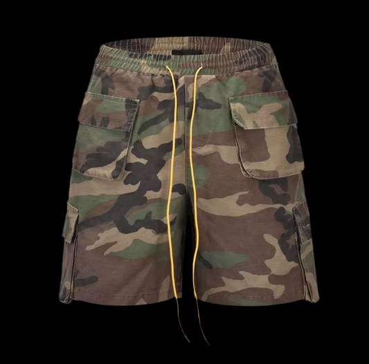 Camouflage cargo shorts
