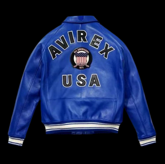 AVIREX icon jacket blue