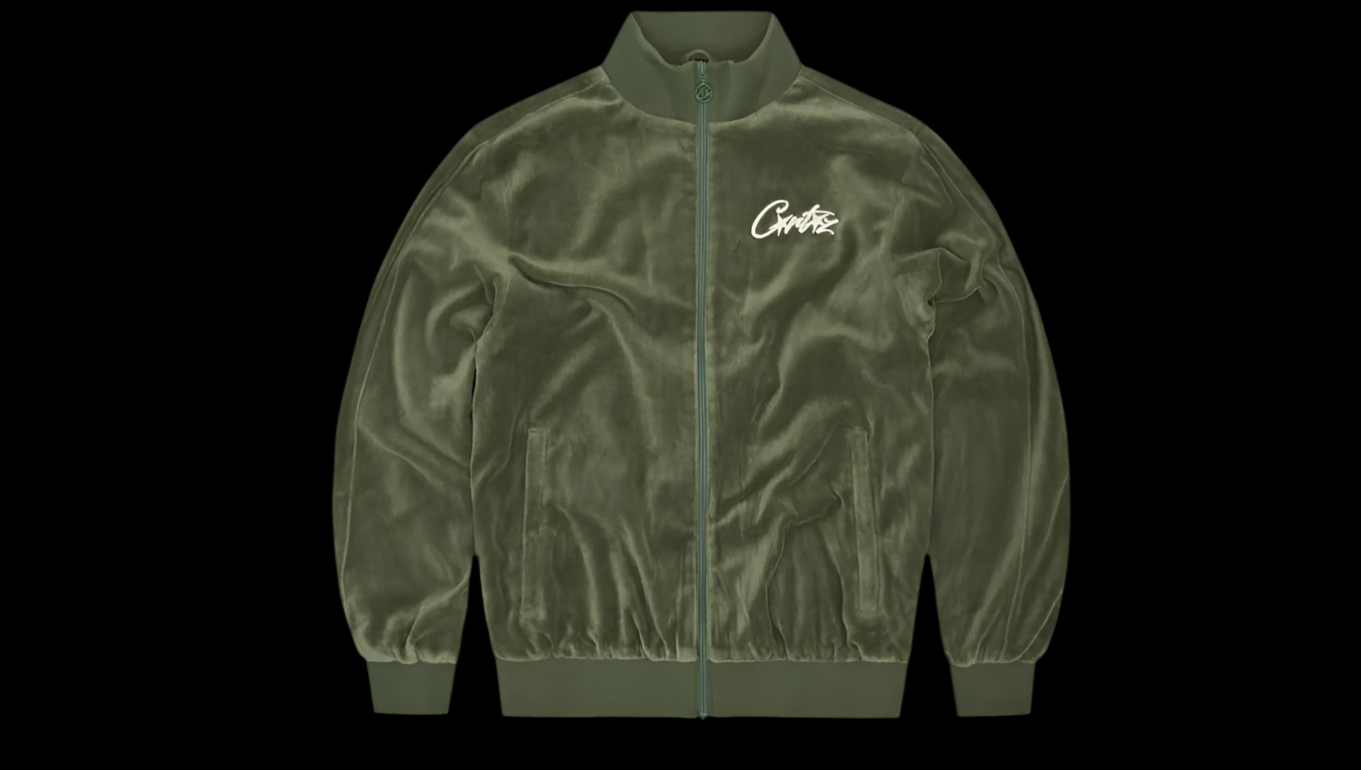 CRTZ Green velour sweat