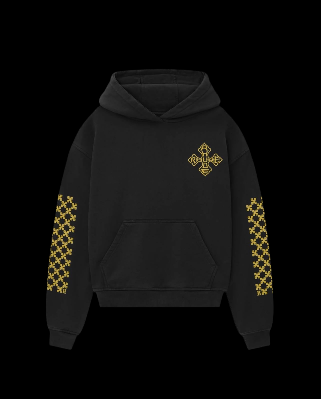 Rhude black hoodie
