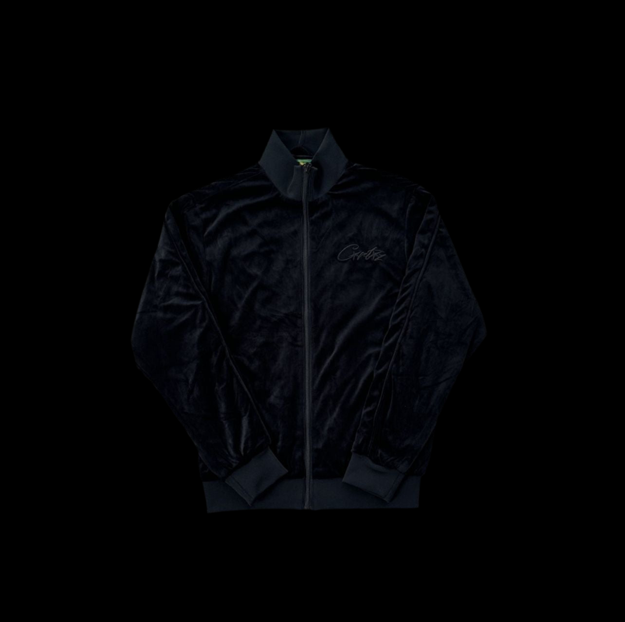 CRTZ black velour sweat