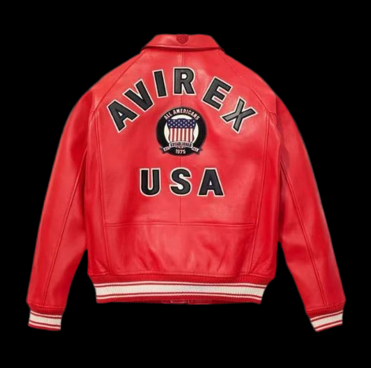 AVIREX icon jacket red