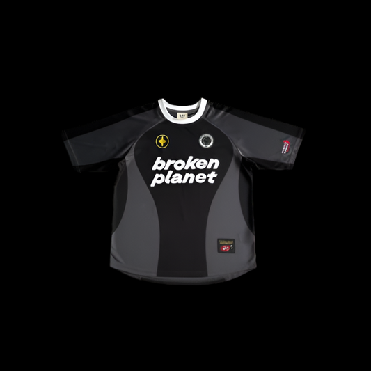 BROKEN PLANET MARKET FOOTBALL JERSEY GREY / BLACK