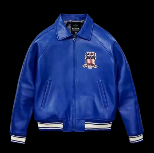 AVIREX icon jacket blue