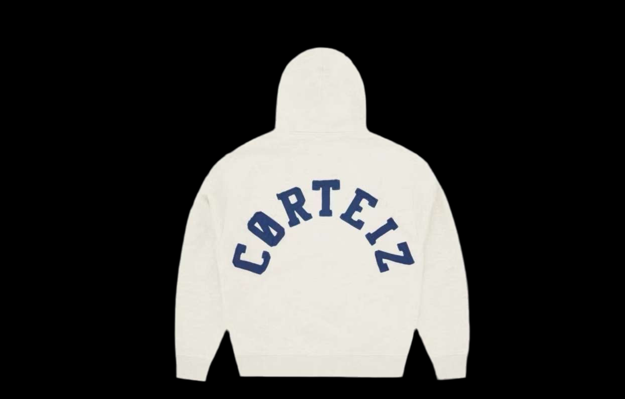 CRZT white zip hoodie