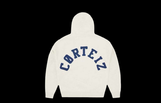 CRZT white zip hoodie