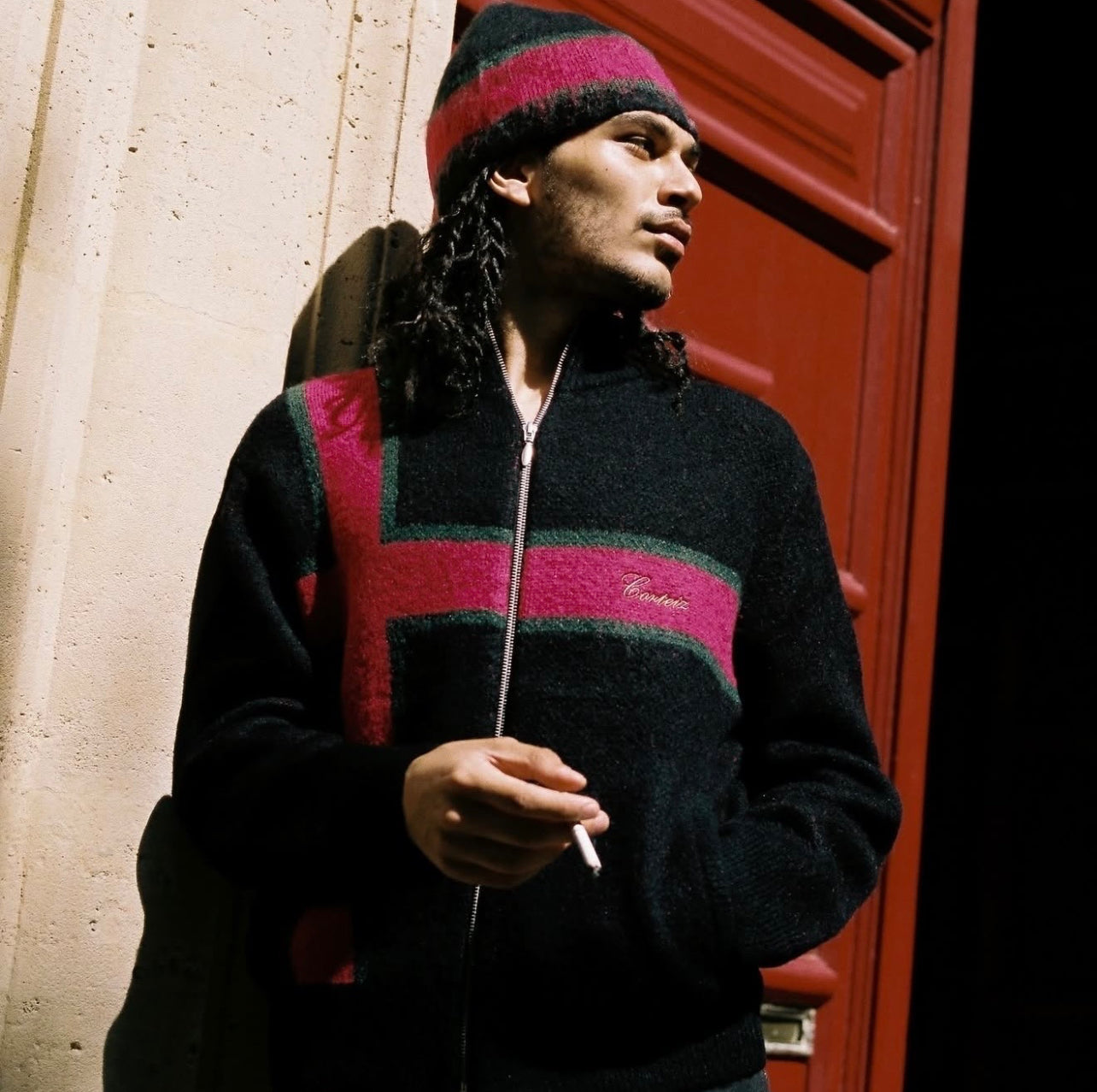 CRTZ pull a zip velour