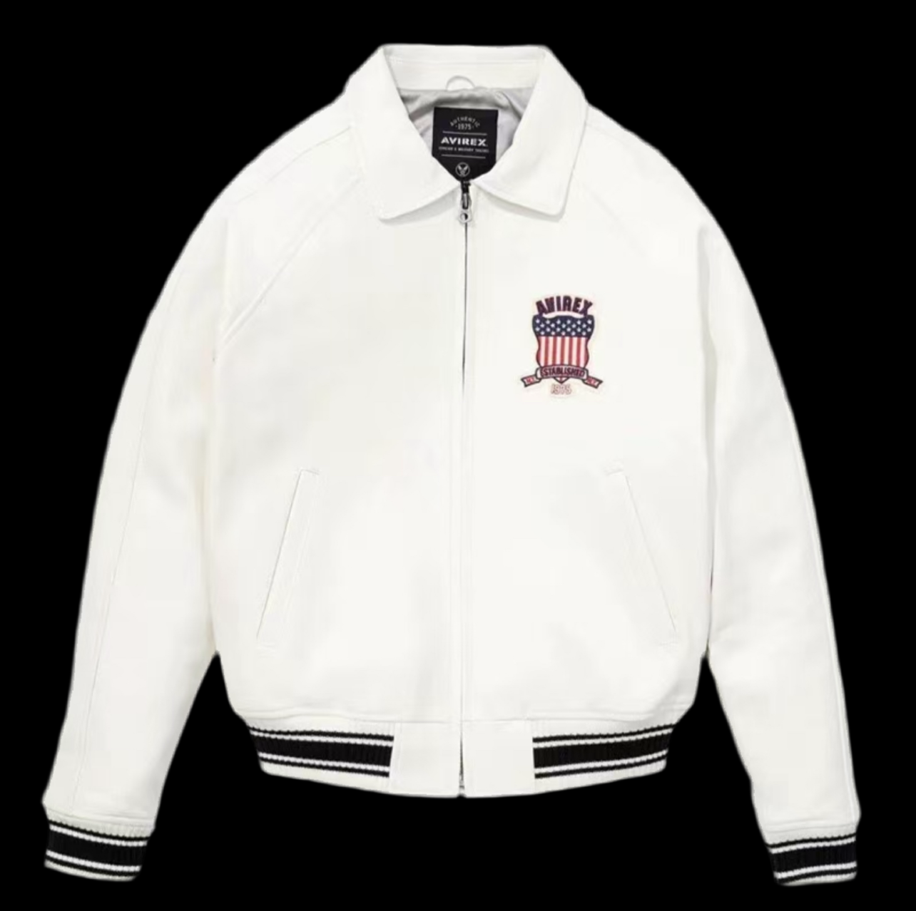 AVIREX icon jacket white