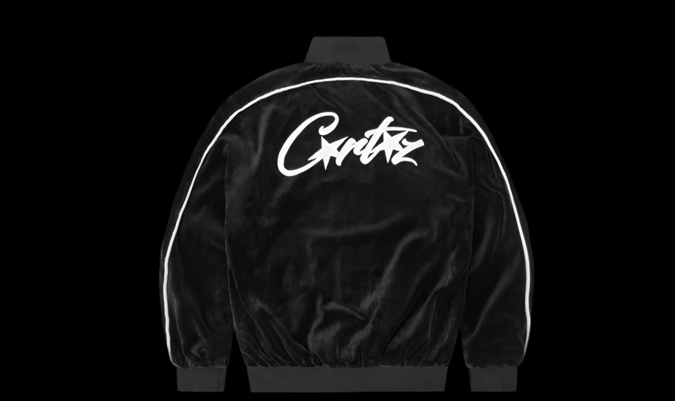 CRTZ black velour sweat