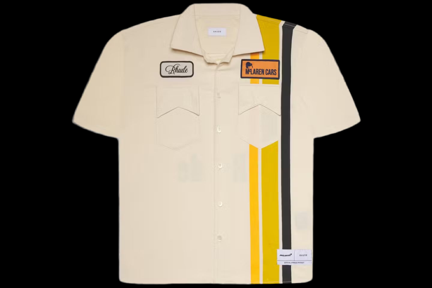 Rhude x McLaren Pit Crew Shirt Creme/Black