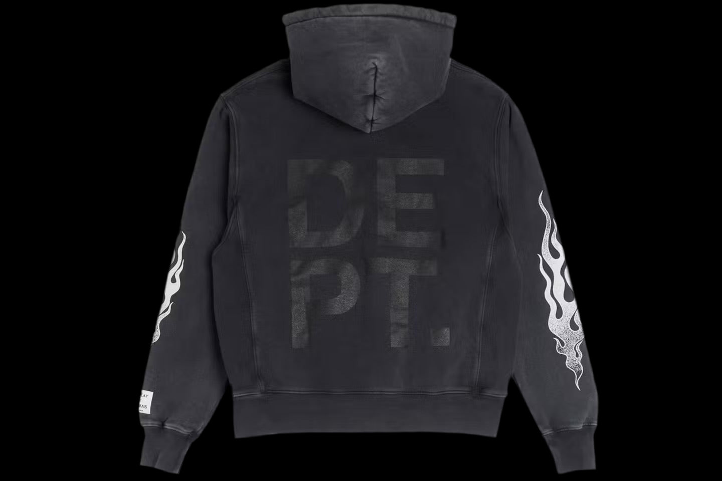 Sweat à capuche zippé Gallery Dept. Sweat à capuche Flames Noir