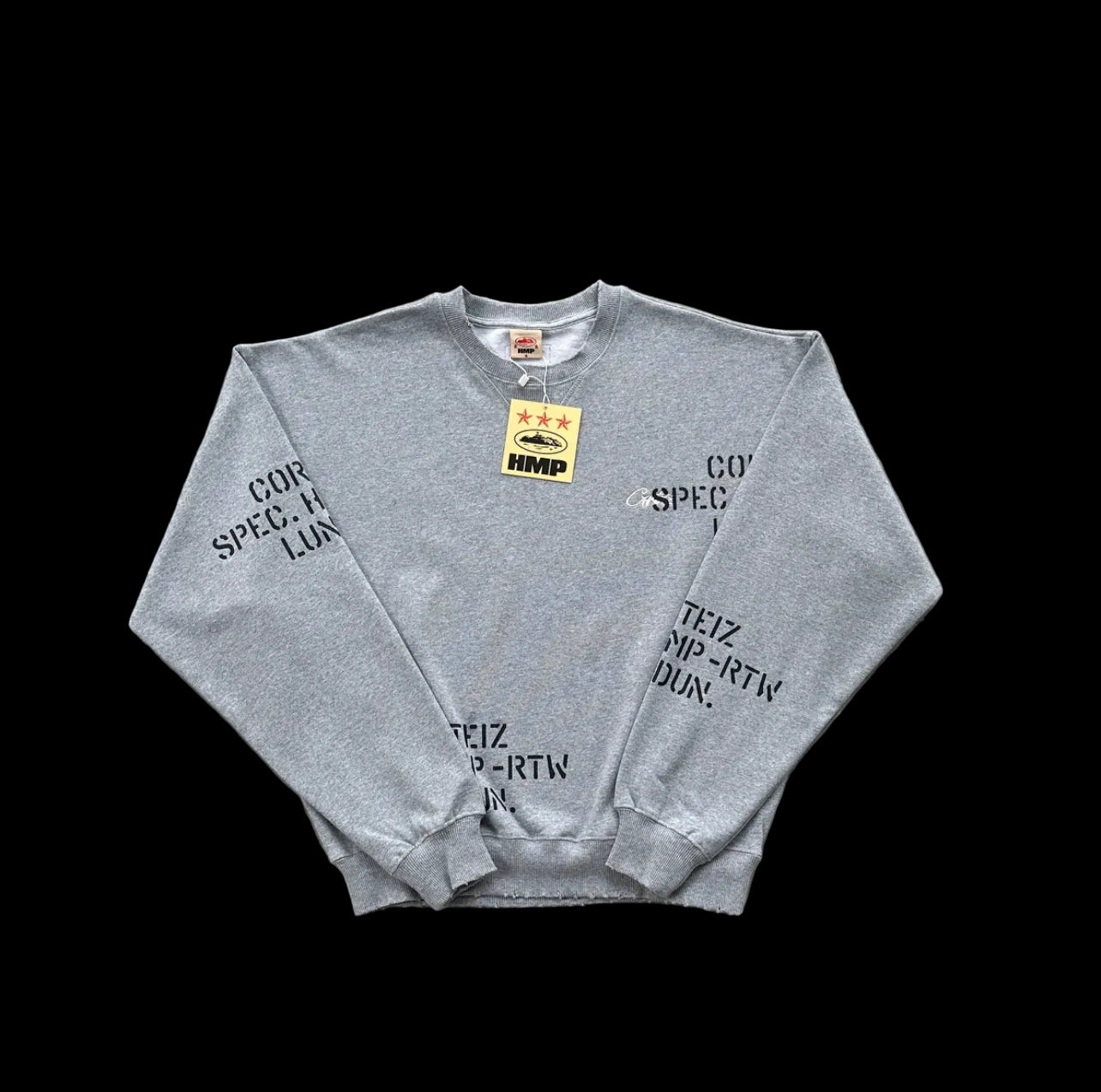 Crtz HMP stencil crewneck set grey