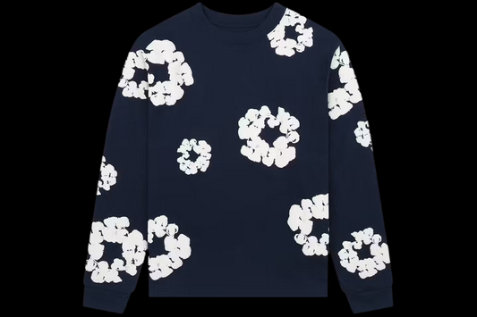 Denim Tears navy blue long sleeve t-shirt