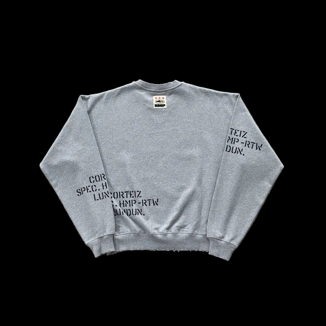Crtz HMP stencil crewneck set grey
