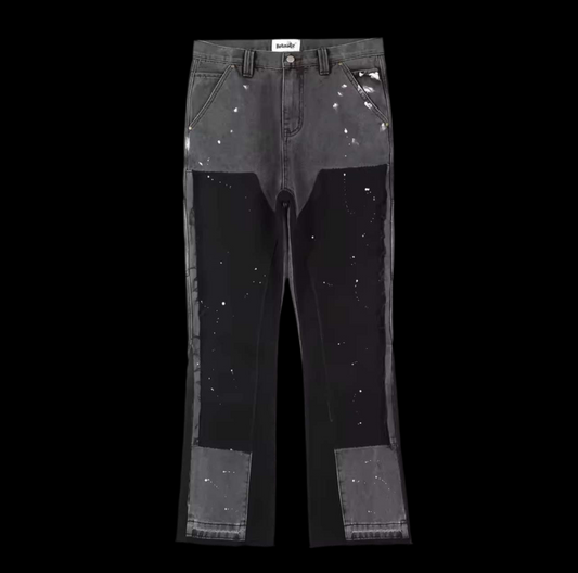 Black flared jeans