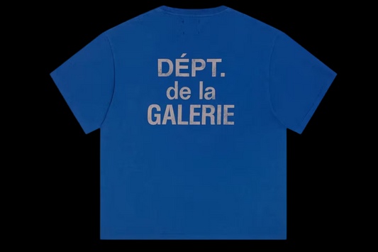 Galerie Département... Tee-shirt français Royal Bleu
