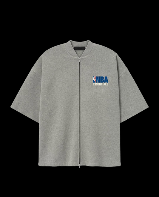 FOG SS x NBA logo zipped t-shirt